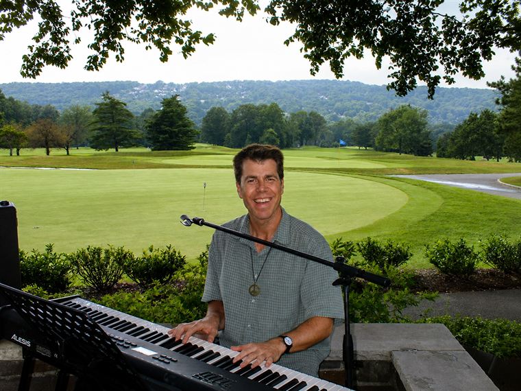 On the golf course